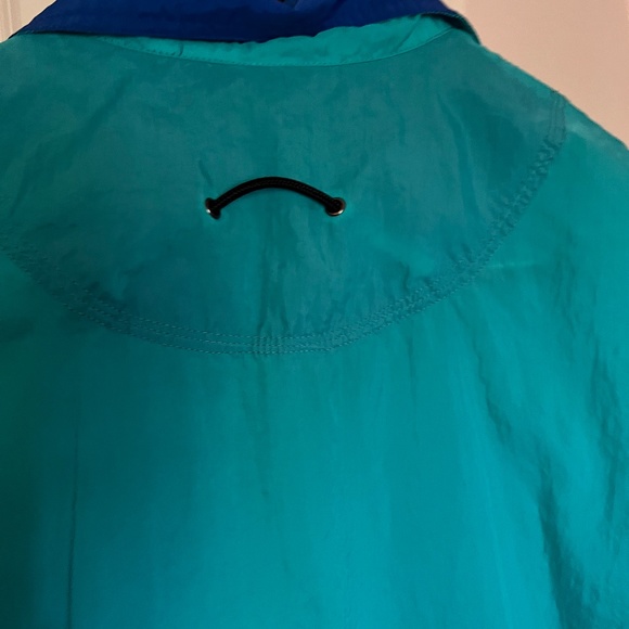 Vintage Adidas ACG Pullover Windbreaker Color: Turquoise Blue and Purple Size: L - Picture 3 of 14